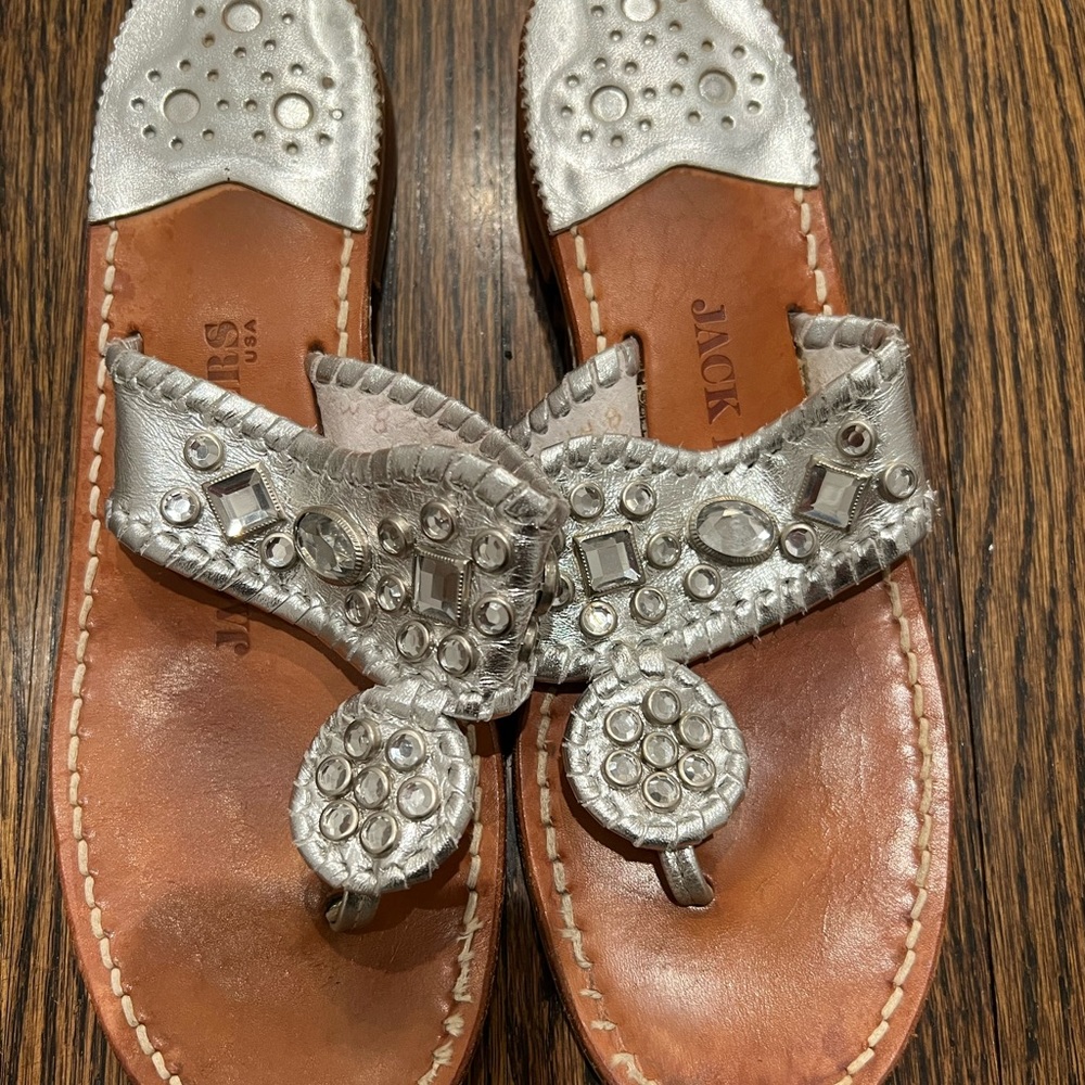 Limited edition stoned Jack Rogers sandals